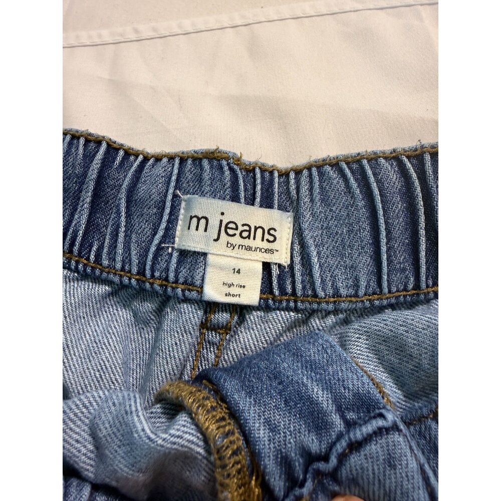 Women's Size 14 Jean Shorts Bundle 5 Pairs Maurice's & Angels Forever Young EUC - Picture 7 of 15